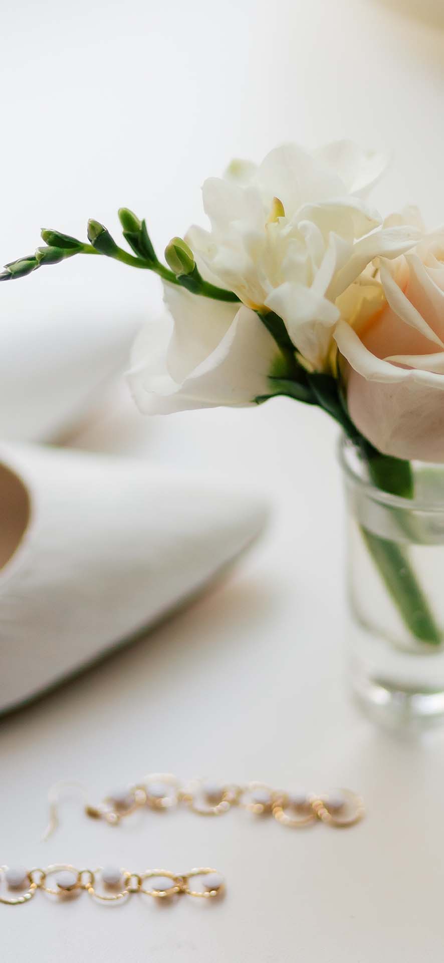 shoes and flowers